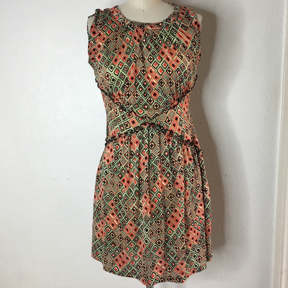 MISSONI geometric mod retro dress